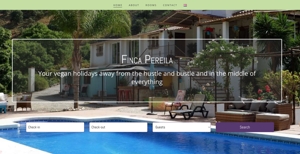 Startseite für ein Gästehaus in Andalusien